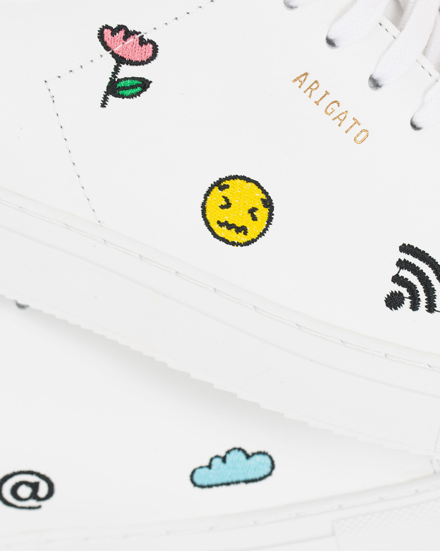 Hombres | Axel Arigato Clean 90 Emoji Sneaker White Leather | Axel Arigato | Clean 90 Emoji Sneaker White Leather