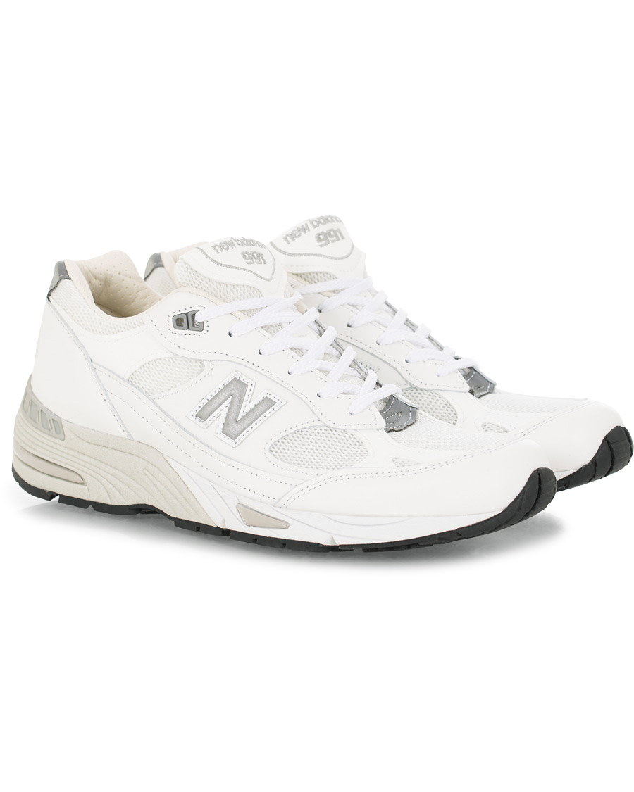 Hombres | New Balance Made in England 991 Running Sneaker White | New Balance | Made in England 991 Running Sneaker White