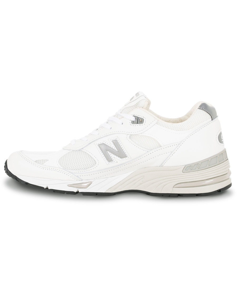 Hombres | New Balance Made in England 991 Running Sneaker White | New Balance | Made in England 991 Running Sneaker White