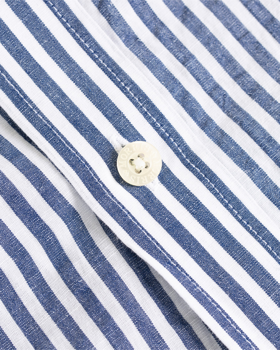 Hombres | Camisas | Morris | Nolan Stripe Button Down Shirt White/Navy