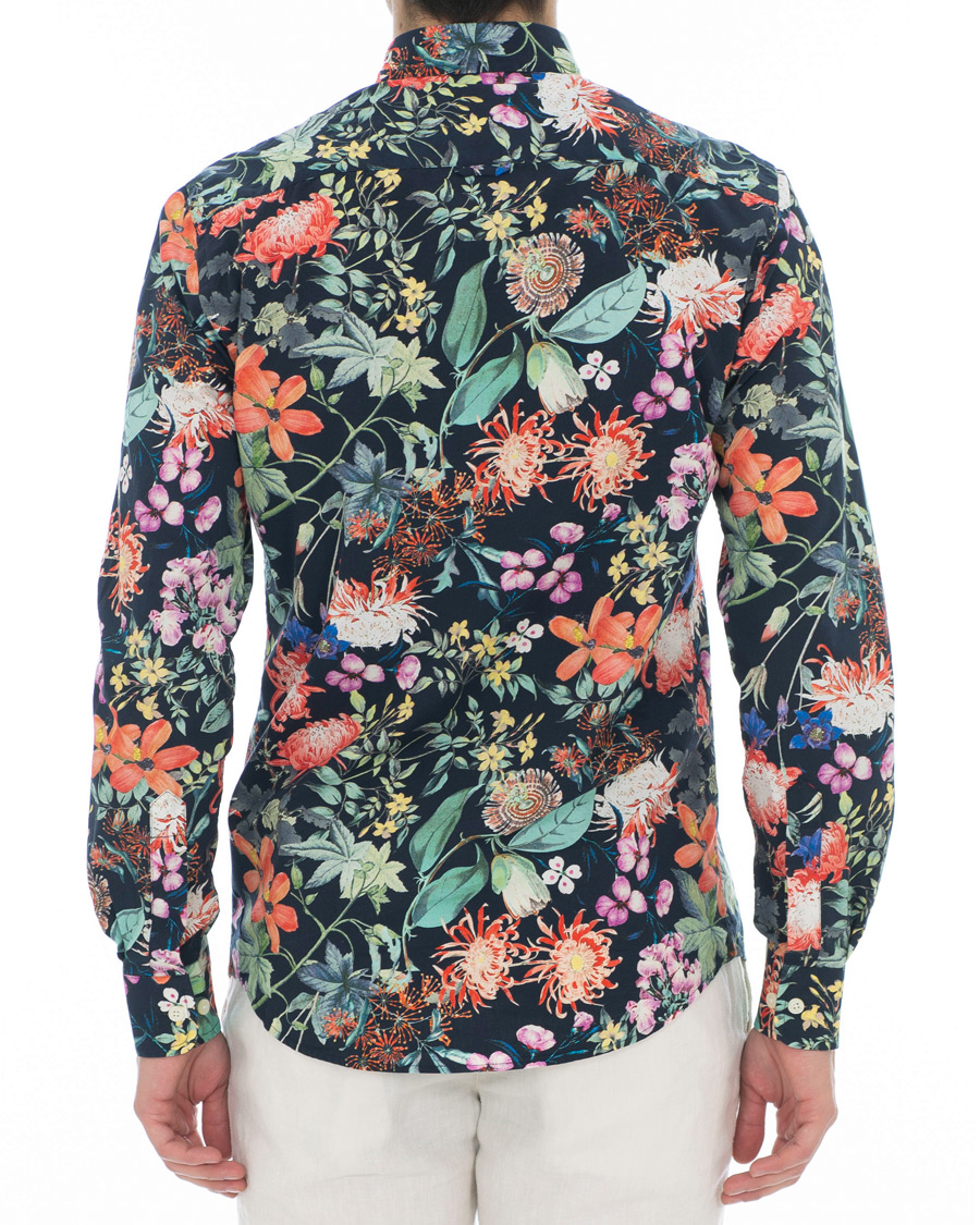 Hombres | Camisas | Morris | Donovan Printed Flower Shirt Navy