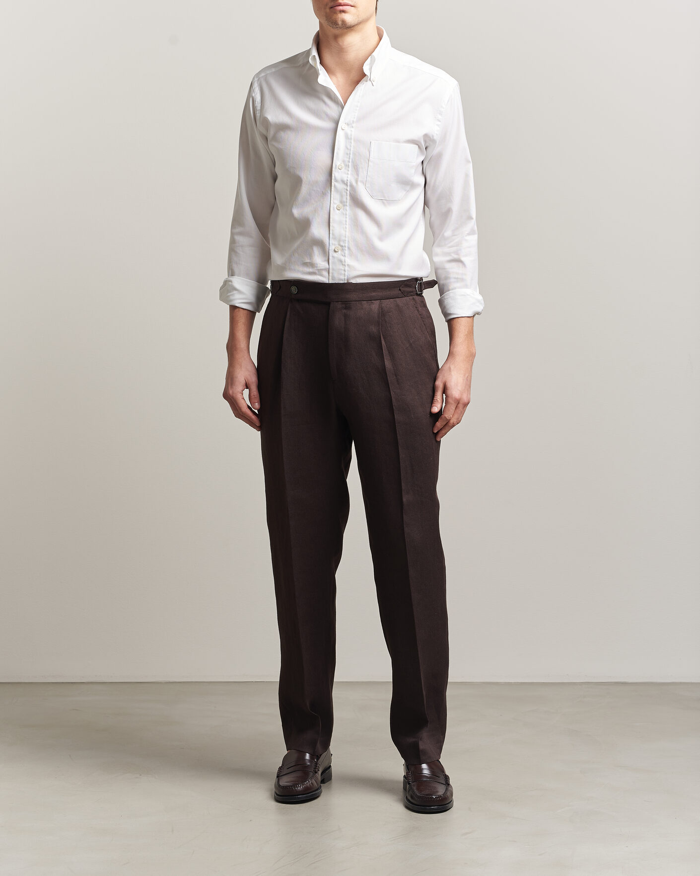 Hombres | Camisas | Eton | Slim Fit Royal Oxford Button Down White