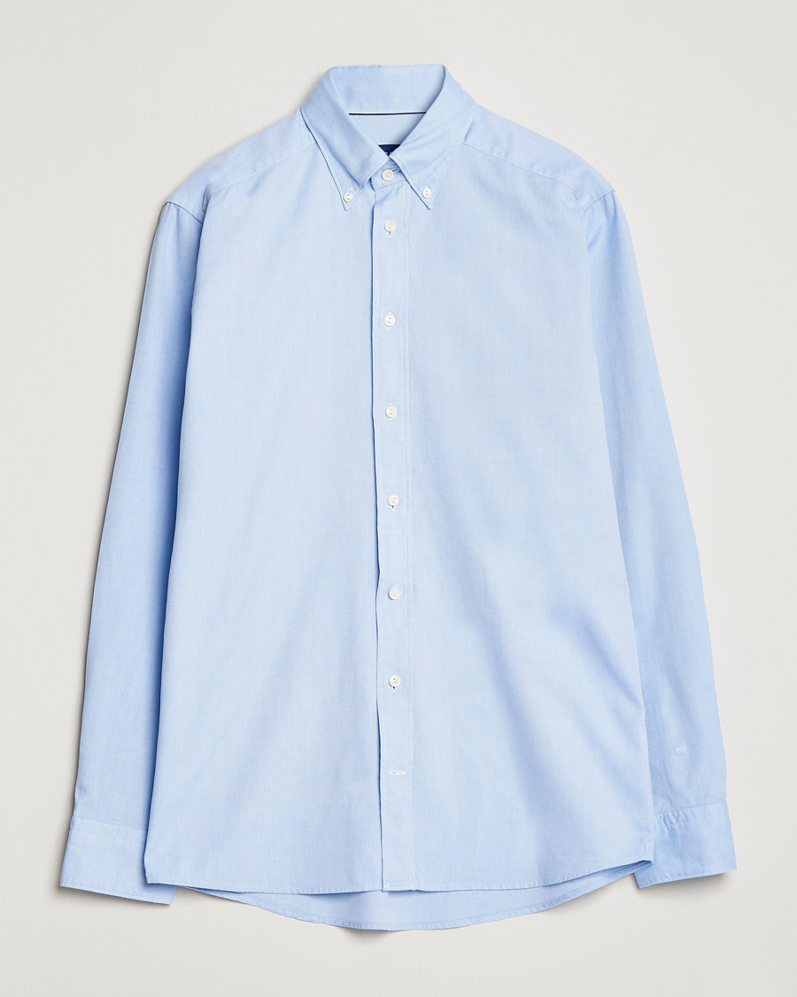 Hombres | Camisas | Eton | Slim Fit Royal Oxford Button Down Light Blue