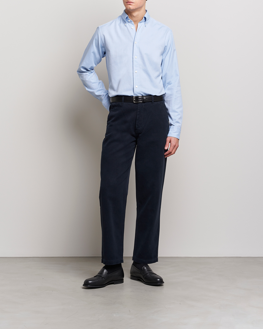 Hombres | Camisas | Eton | Slim Fit Royal Oxford Button Down Light Blue