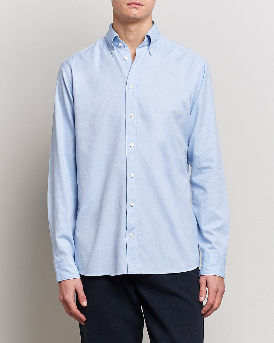 Hombres | Camisas | Eton | Slim Fit Royal Oxford Button Down Light Blue