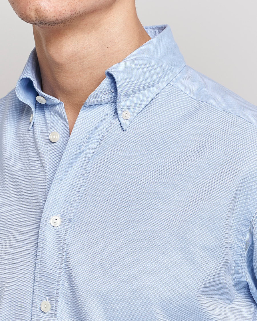 Hombres | Camisas | Eton | Slim Fit Royal Oxford Button Down Light Blue