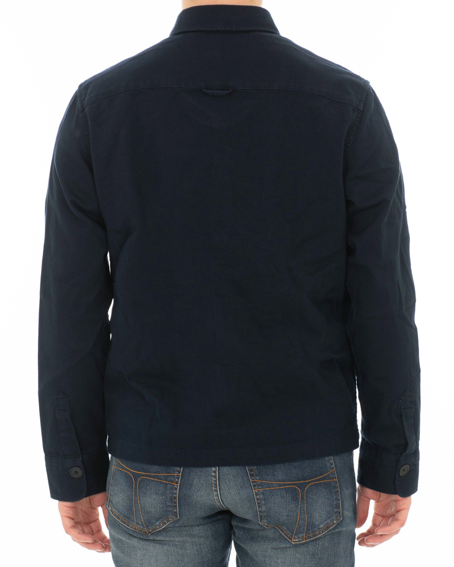 Hombres | Camisas | GANT | Heavy Twill Shirt Jacket Marine