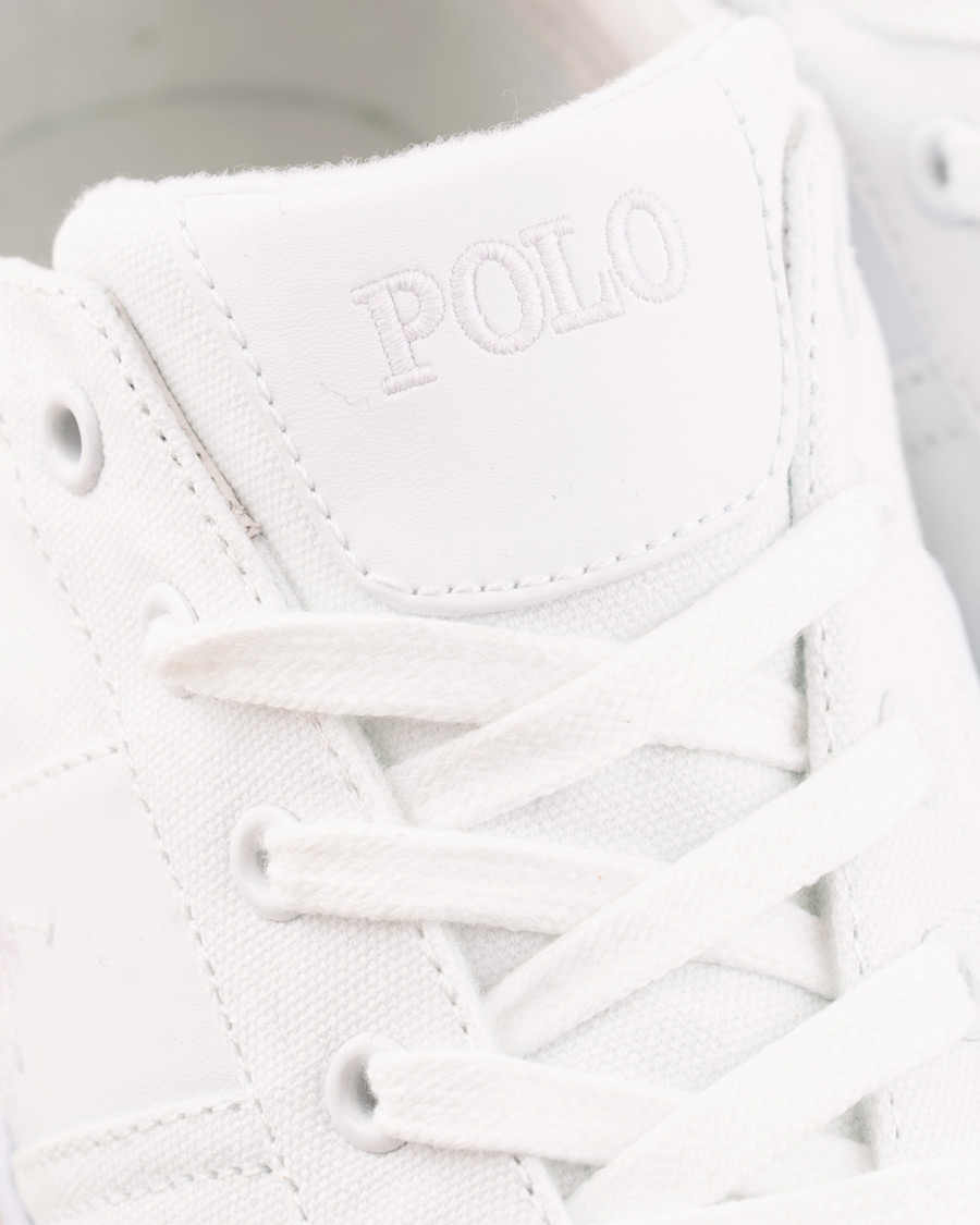 Hombres | Polo Ralph Lauren Hanford Canvas Sneaker Pure White | Polo Ralph Lauren | Hanford Canvas Sneaker Pure White