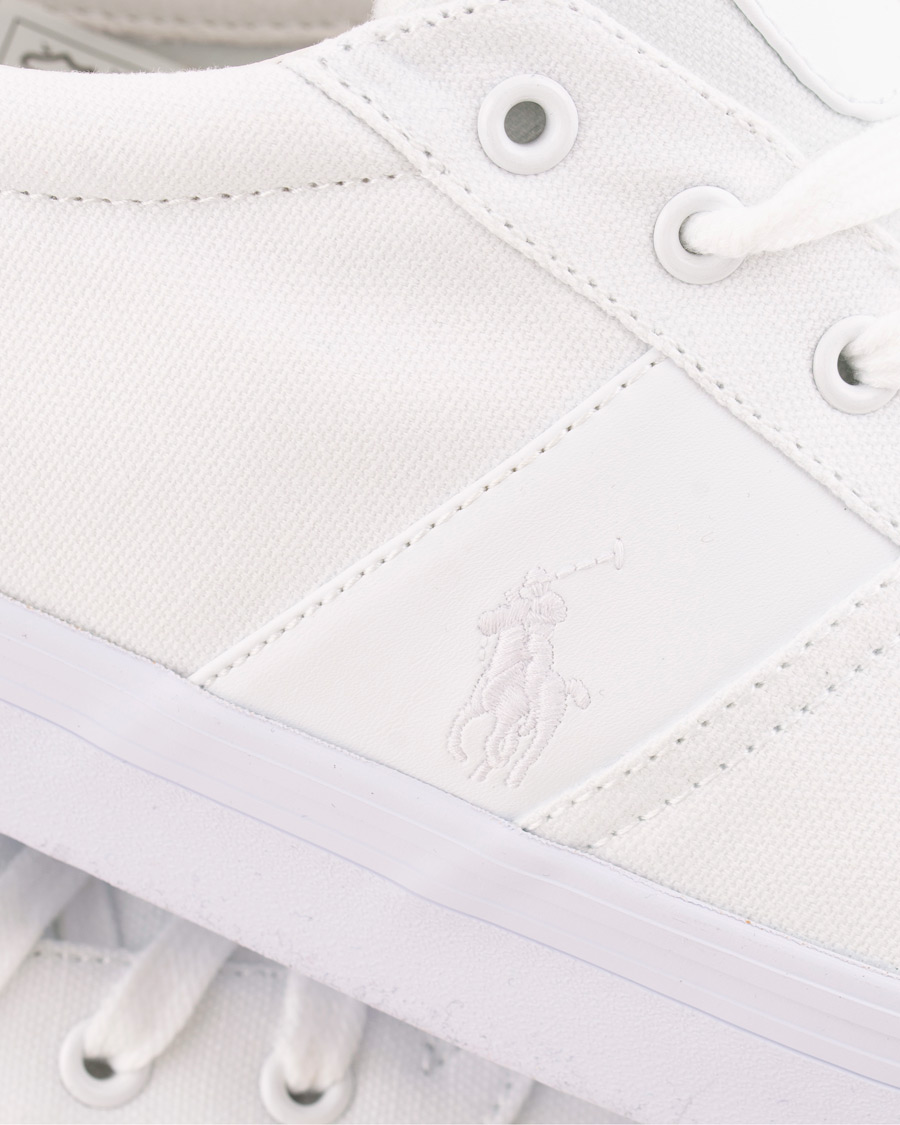 Hombres | Polo Ralph Lauren Hanford Canvas Sneaker Pure White | Polo Ralph Lauren | Hanford Canvas Sneaker Pure White