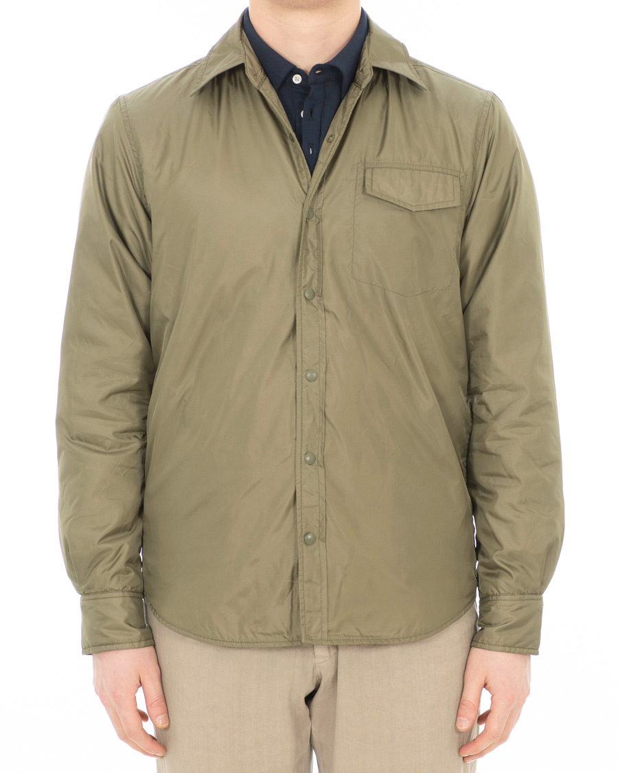 Hombres | Camisas | Aspesi | Marvin Nylon Shirt Jacket Light Green