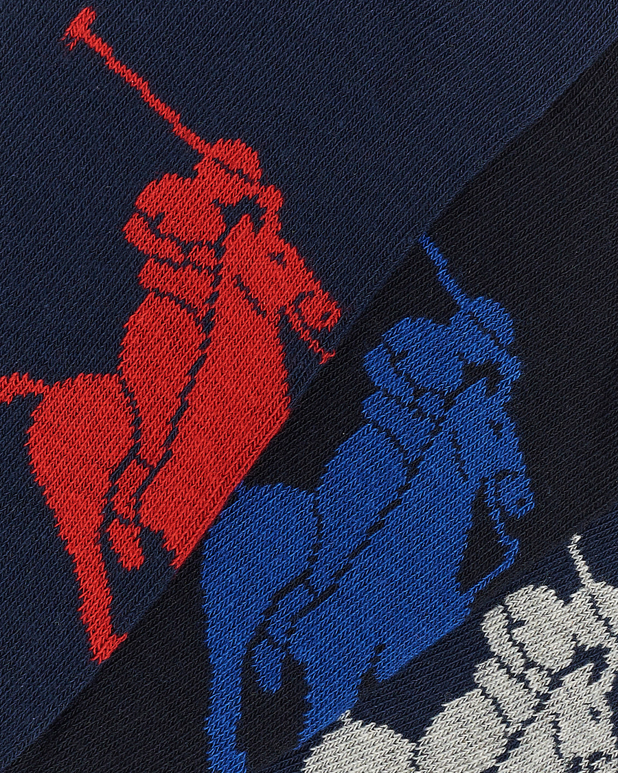 Hombres | Ropa interior y calcetines | Polo Ralph Lauren | 3-Pack Sneaker Sock Navy Multi