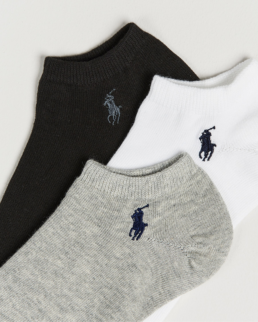 Hombres | Ropa interior y calcetines | Polo Ralph Lauren | 3-Pack Ghost Sock Black/Grey/White