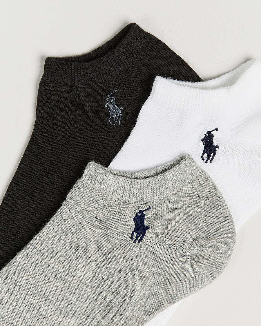 Hombres | Ropa interior y calcetines | Polo Ralph Lauren | 3-Pack Ghost Sock Black/White/Grey