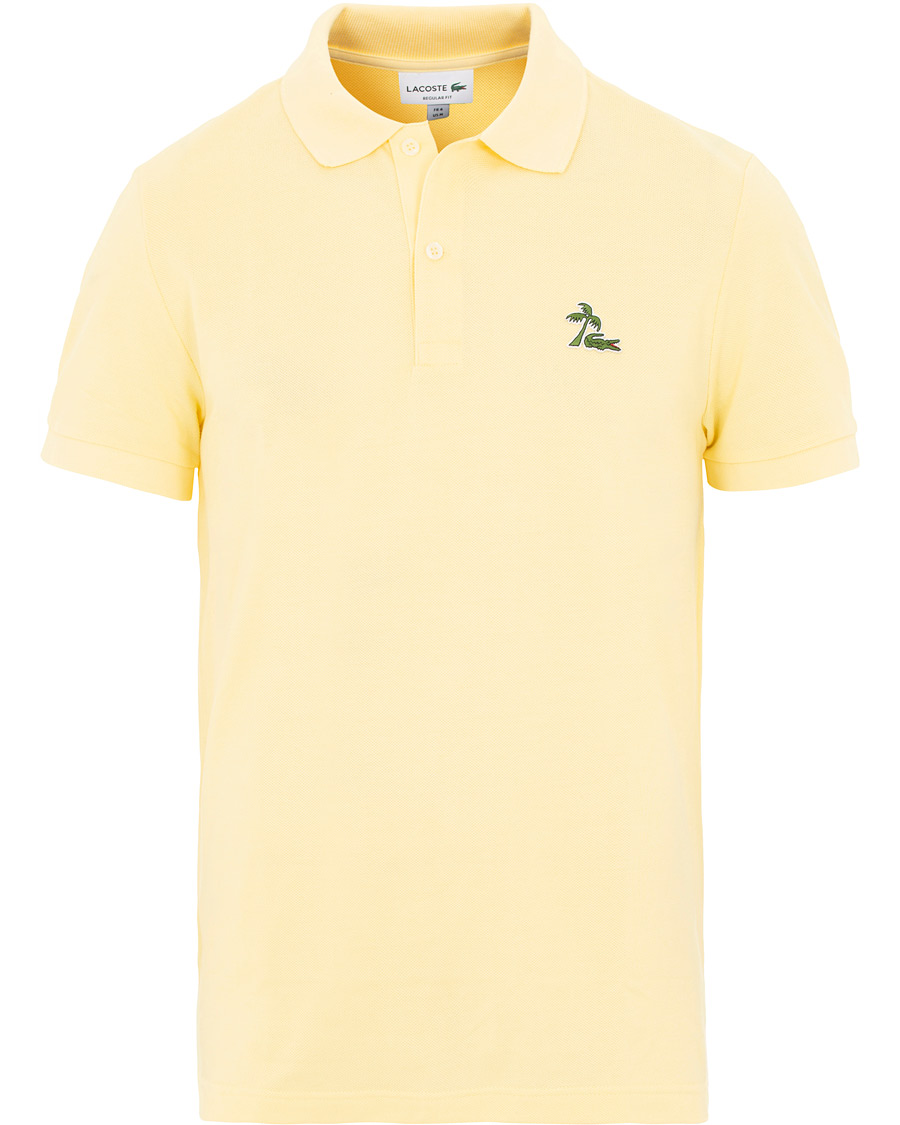 Hombres | Polos | Lacoste | Palm Crocodile Poloshirt Regular Fit Yellow