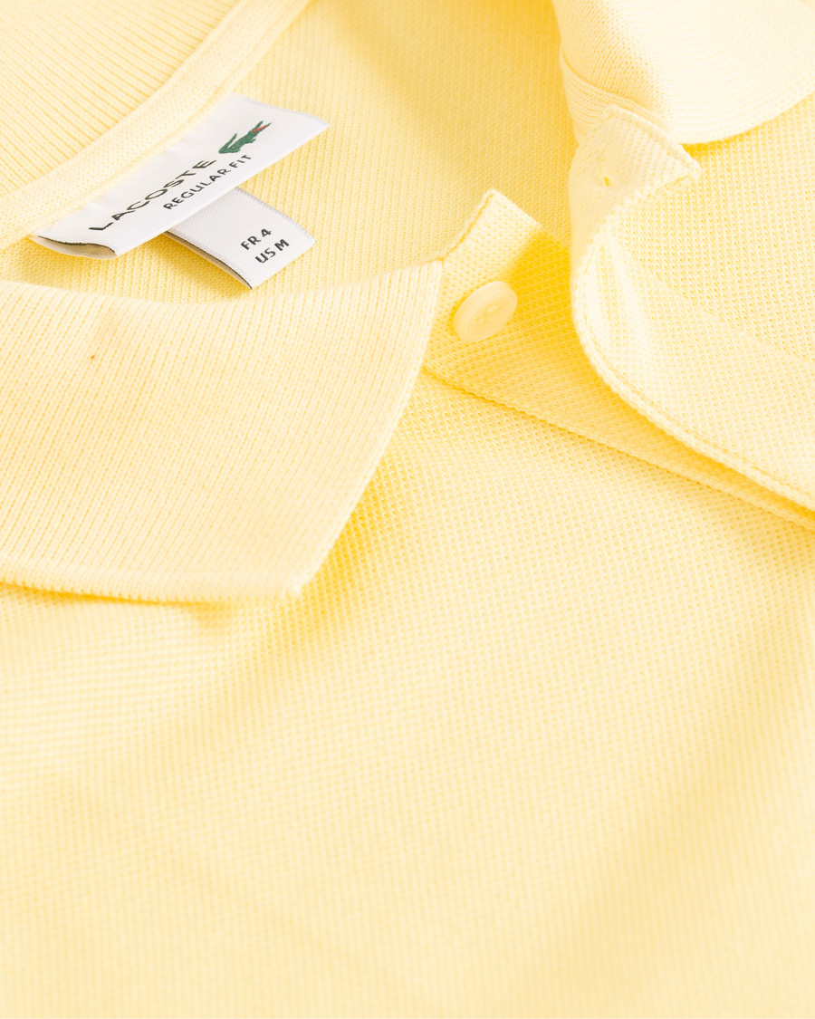 Hombres | Polos | Lacoste | Palm Crocodile Poloshirt Regular Fit Yellow