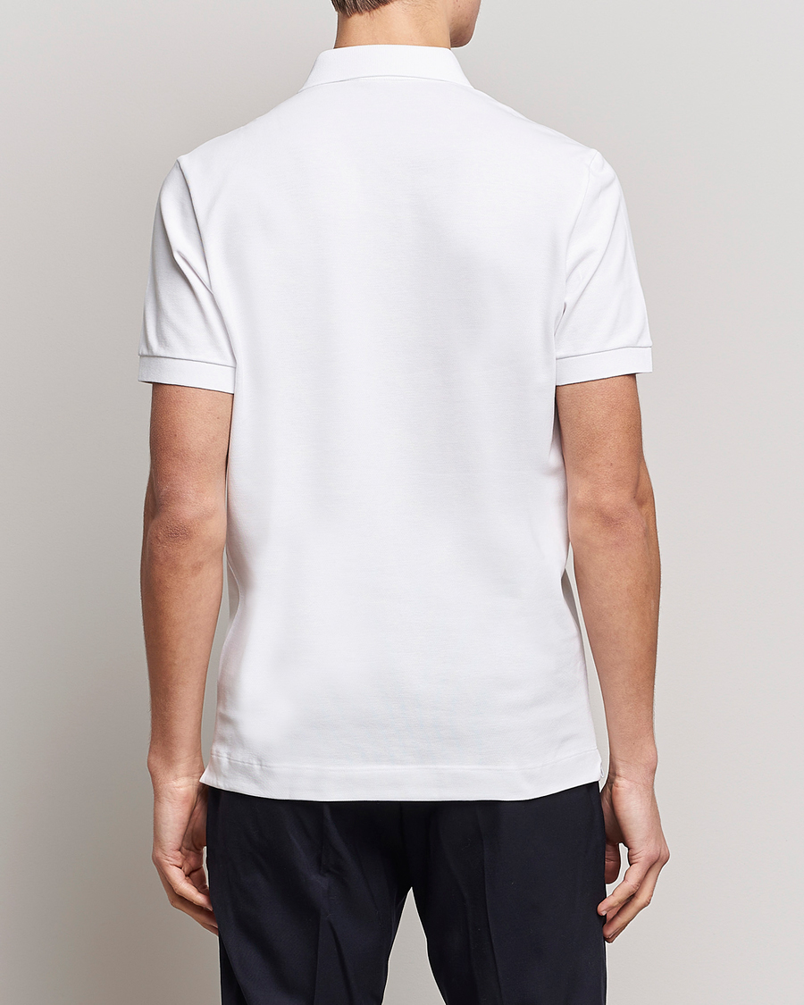 Hombres | Camisas polo de manga corta | Lacoste | Regular Fit Tonal Crocodile Poloshirt White