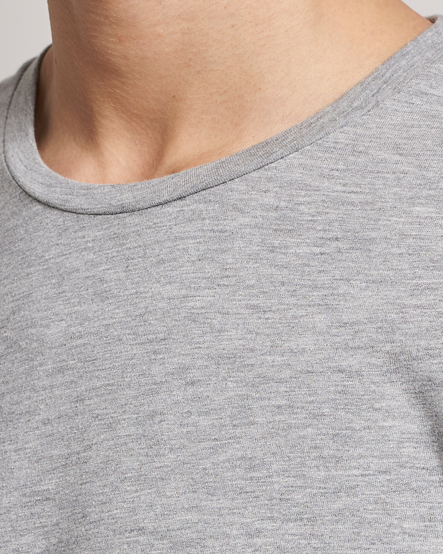Hombres | Camisetas | Samsøe Samsøe | Kronos Crew Neck Tee Light Grey Melange