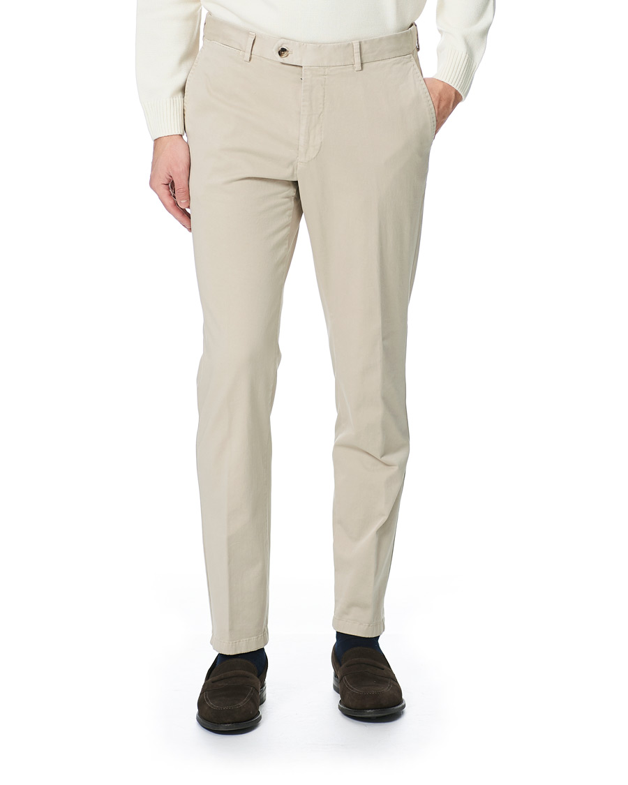 Hombres | Pantalones | Oscar Jacobson | Danwick Side Adjusters Chino Beige
