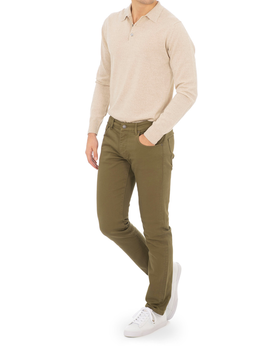 Hombres | Pantalones | J.Lindeberg | Jay Solid Stretch 5-Pocket Pants Ivy Green