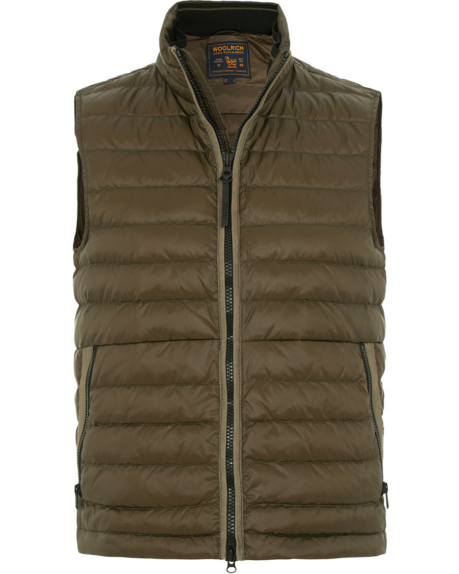Hombres | Abrigos y chaquetas | Woolrich | Bering Lightweight Down Vest Green