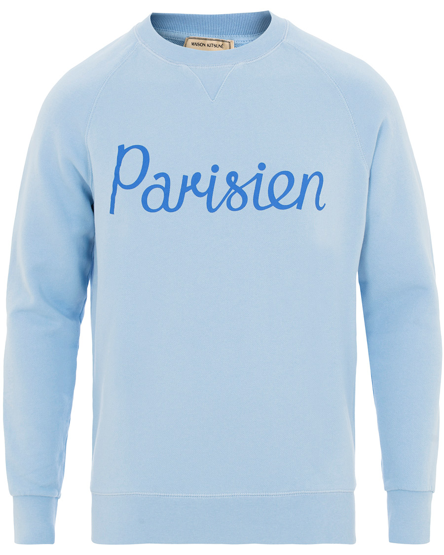 Hombres | Jerséis y prendas de punto | Maison Kitsuné | Sweatshirt Parisien Light Blue