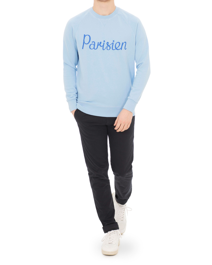 Hombres | Jerséis y prendas de punto | Maison Kitsuné | Sweatshirt Parisien Light Blue