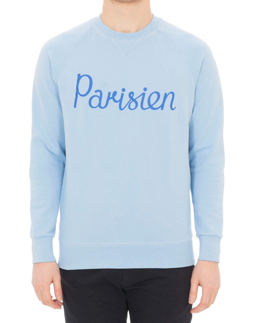 Hombres | Jerséis y prendas de punto | Maison Kitsuné | Sweatshirt Parisien Light Blue