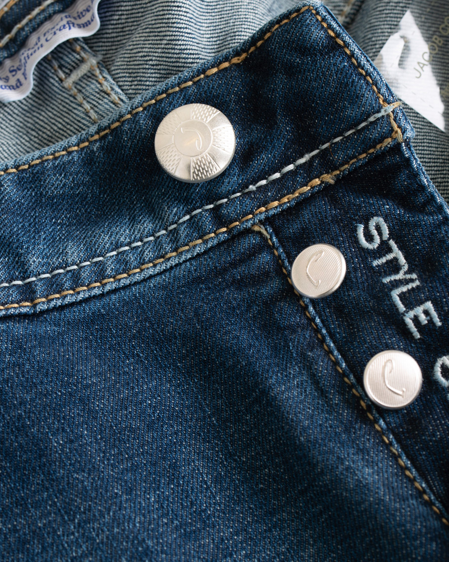 Hombres | Vaqueros | Jacob Cohën | 622 Slim Fit Jeans Mid Blue 