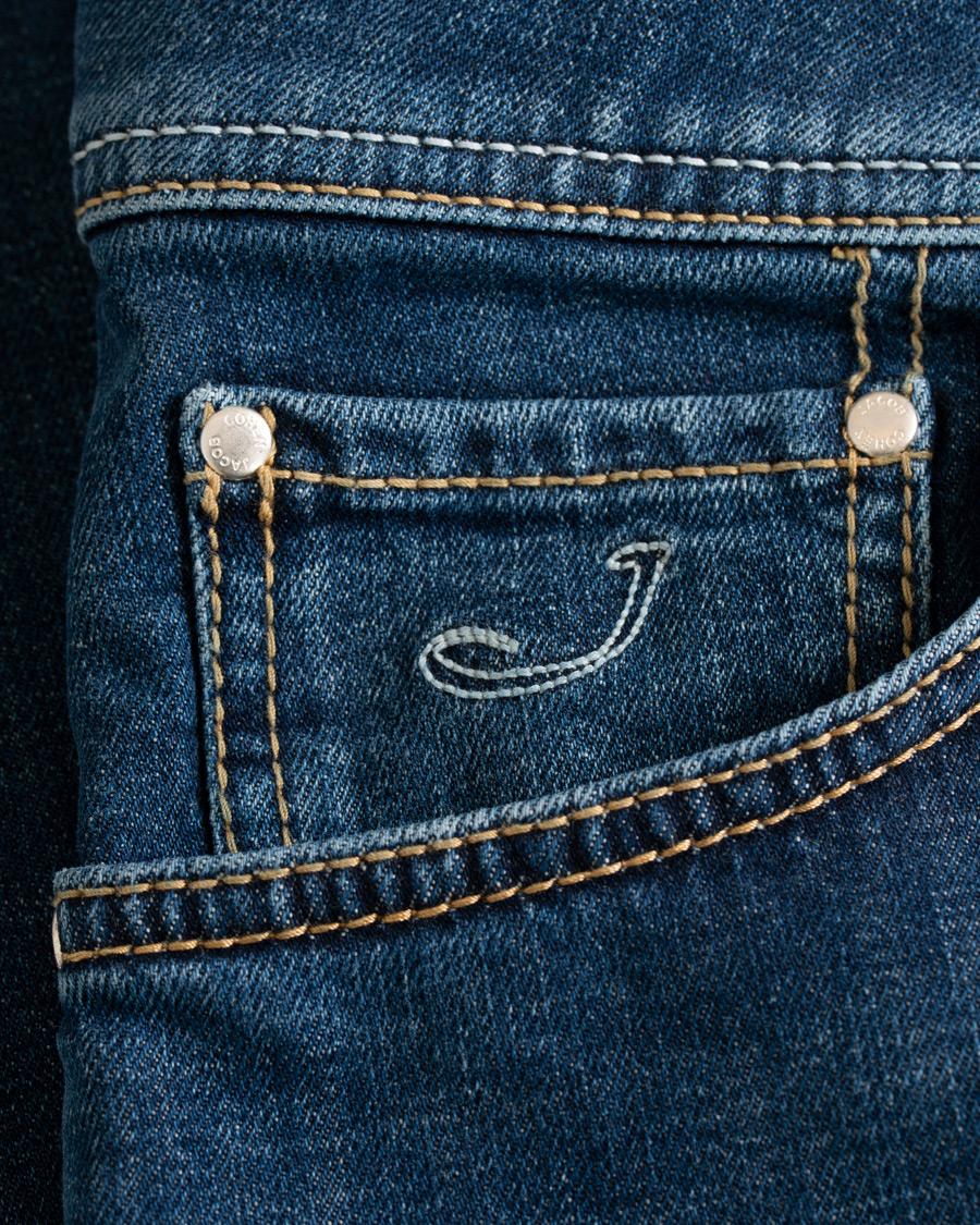 Hombres | Vaqueros | Jacob Cohën | 622 Slim Fit Jeans Mid Blue 
