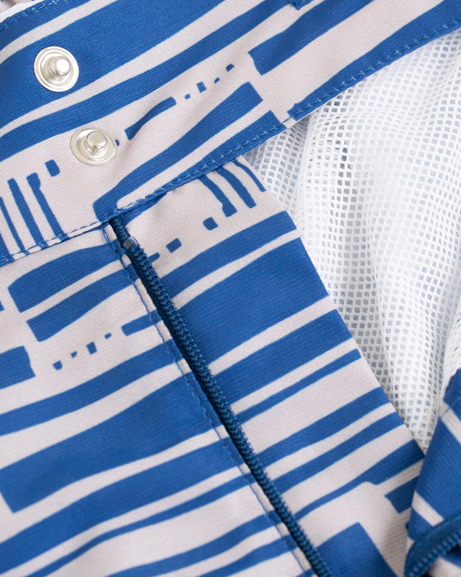 Hombres | Bañadores | Frescobol Carioca | Classic Short Swimshorts Linha Navy/Smoke Grey