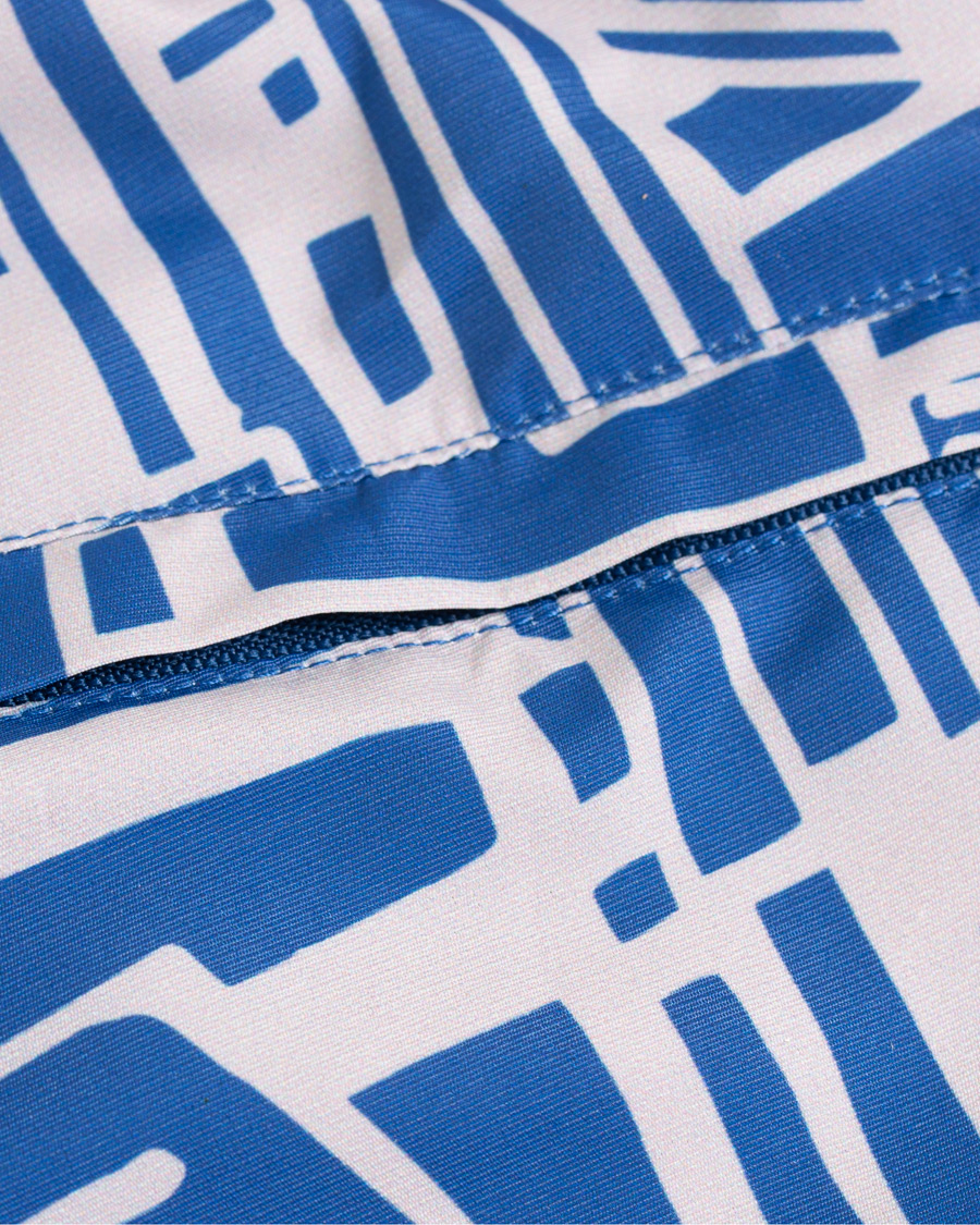 Hombres | Bañadores | Frescobol Carioca | Classic Short Swimshorts Linha Navy/Smoke Grey