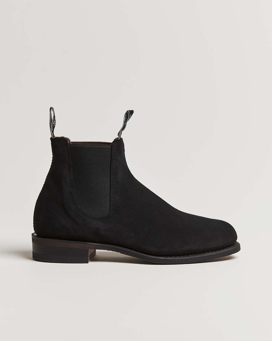 Hombres | R.M.Williams Wentworth G Boot Black Suede | R.M.Williams | Wentworth G Boot Black Suede