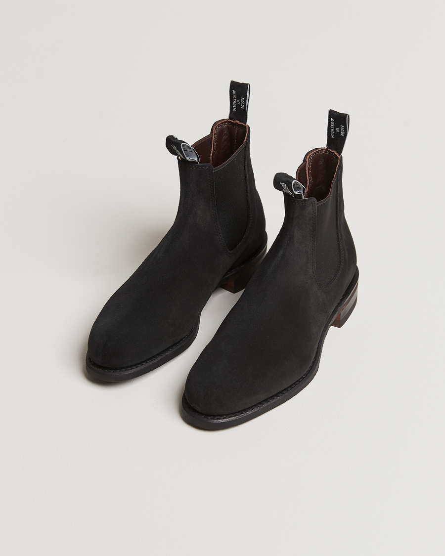 Hombres | Botines Chelsea | R.M.Williams | Wentworth G Boot Black Suede