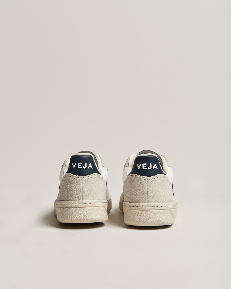 Hombres | Veja V-10 Leather Sneaker White Nautico | Veja | V-10 Leather Sneaker White Nautico