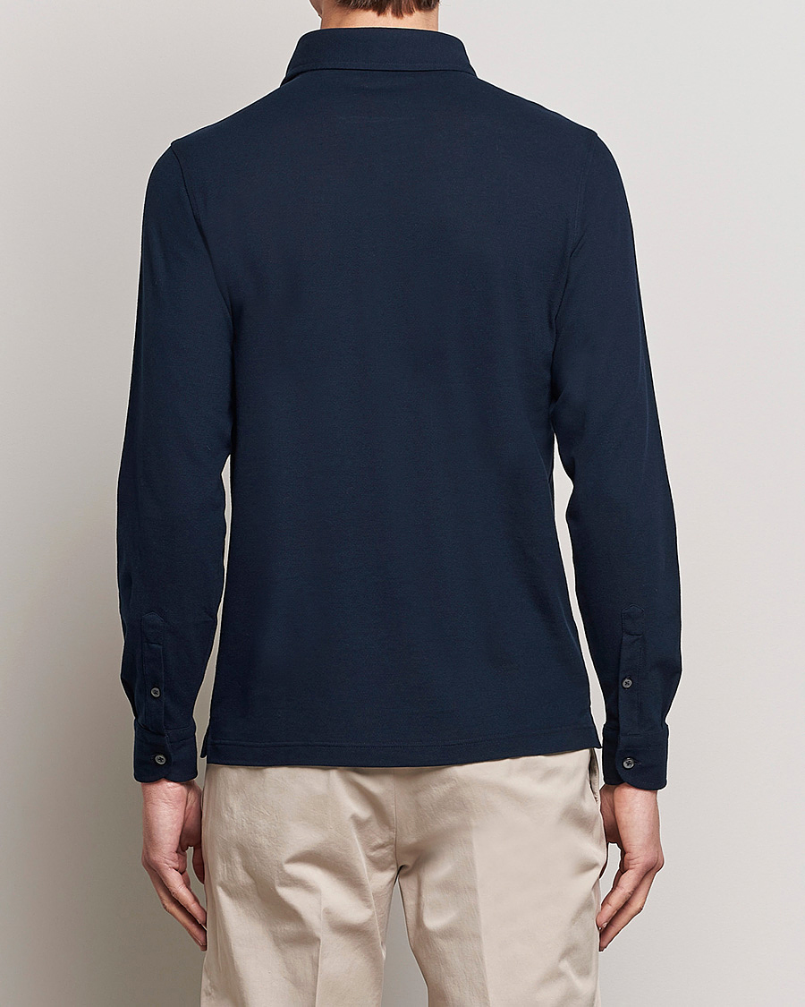 Hombres | Camisas | Gran Sasso | Popover Shirt Navy