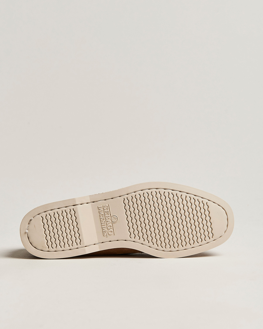 Hombres | Zapatos náuticos | Sebago | Docksides Suede Boat Shoe Brown Cognac