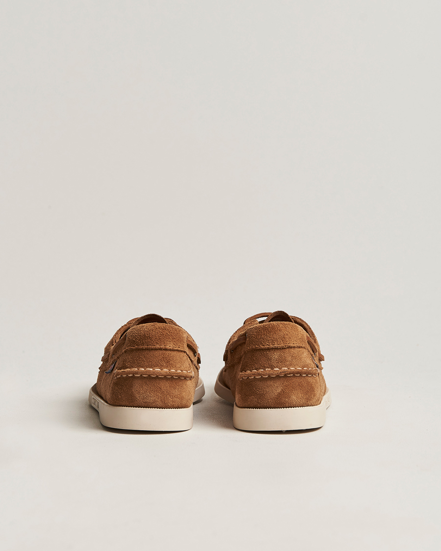 Hombres | Zapatos náuticos | Sebago | Docksides Suede Boat Shoe Brown Cognac