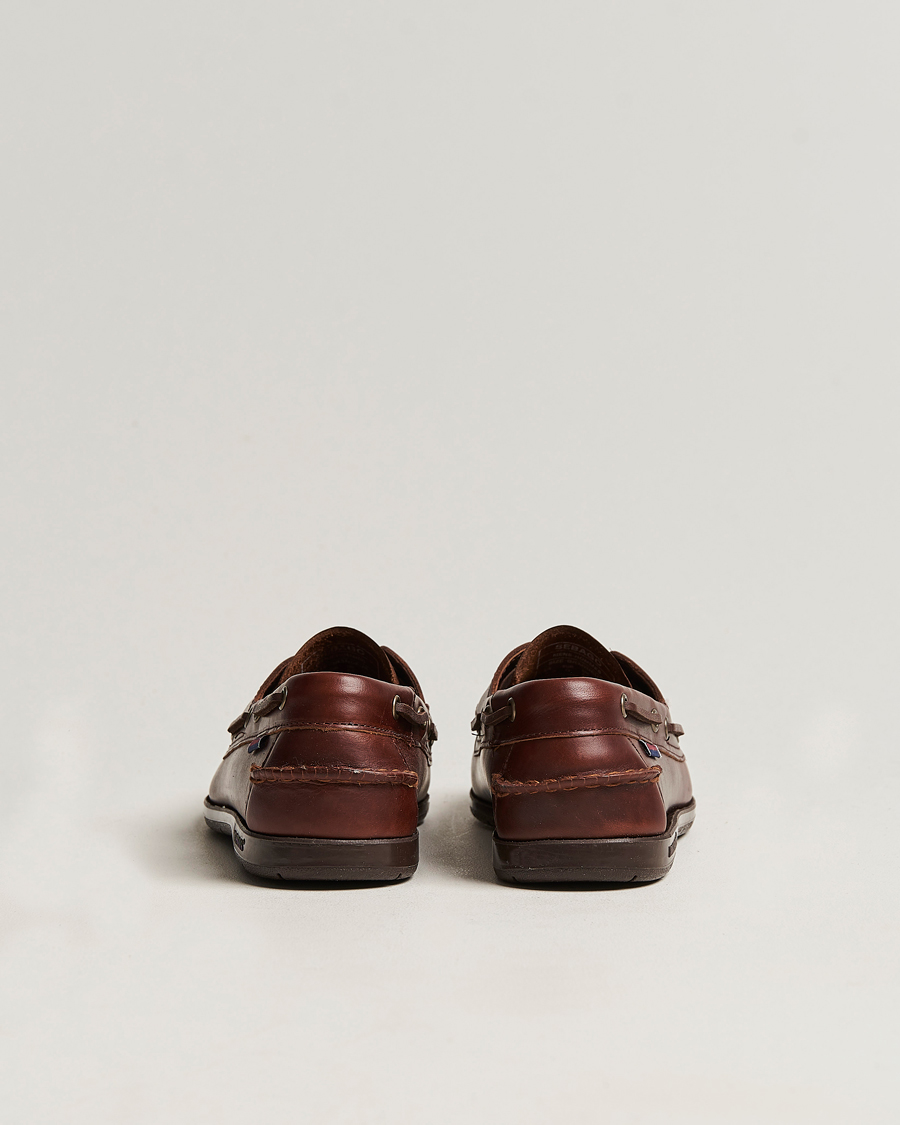Hombres | Zapatos náuticos | Sebago | Endeavor Oiled Leather Boat Shoe Brown