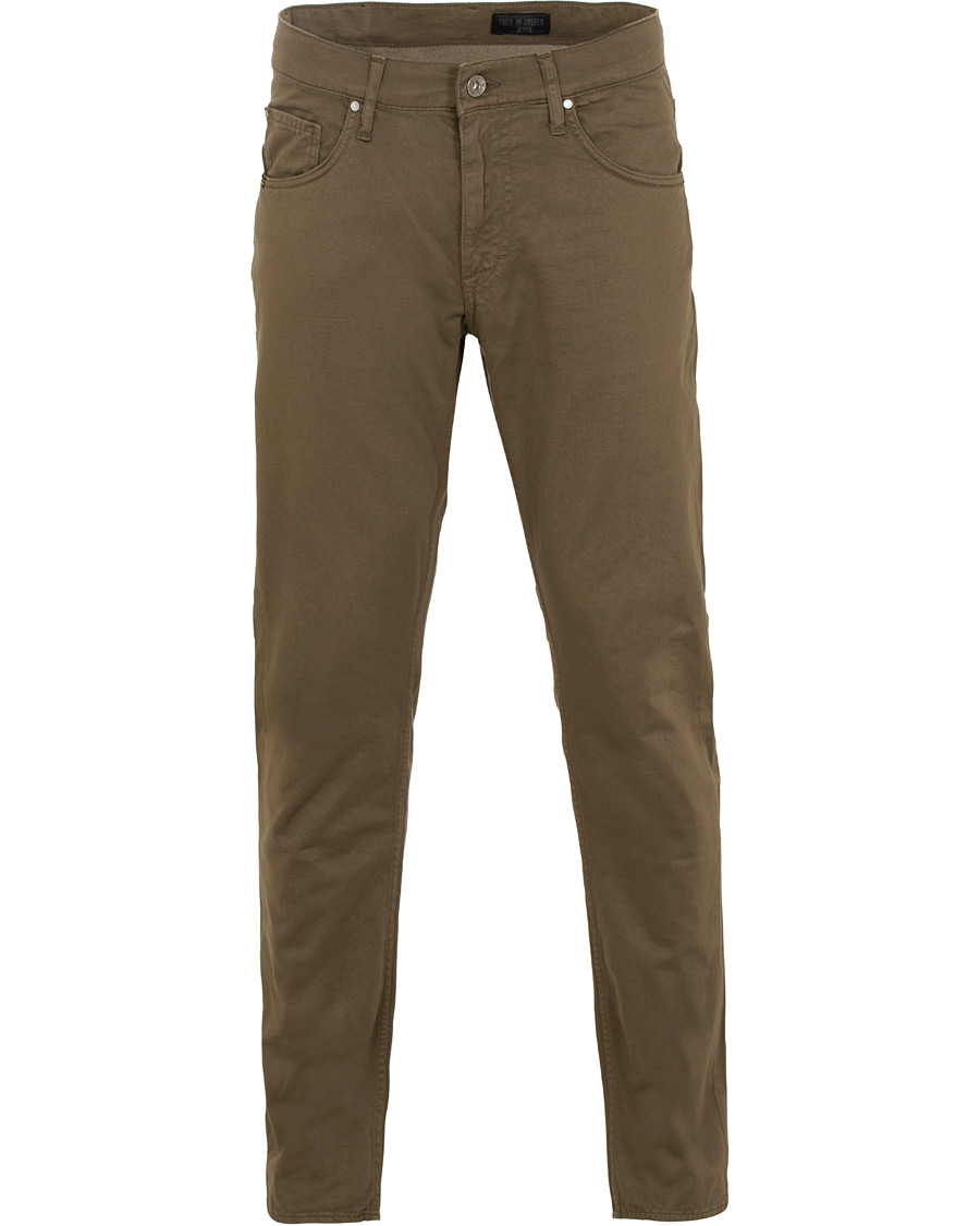 Hombres | Pantalones | Tiger of Sweden Jeans | Iggy 5-Pocket Trousers Dark Khaki