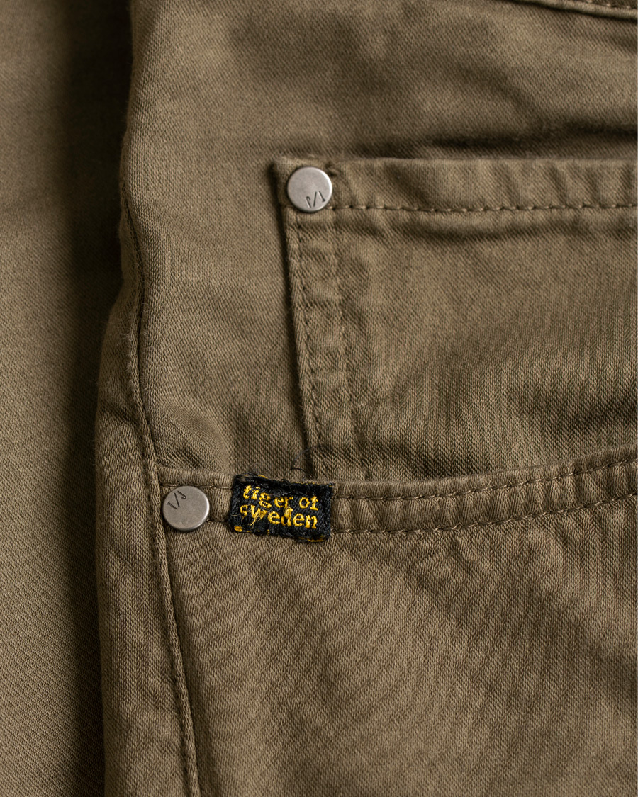 Hombres | Pantalones | Tiger of Sweden Jeans | Iggy 5-Pocket Trousers Dark Khaki