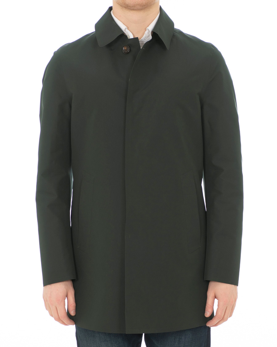 Hombres | Abrigos y chaquetas | Kired | Pablo Laser Cut Trench Green