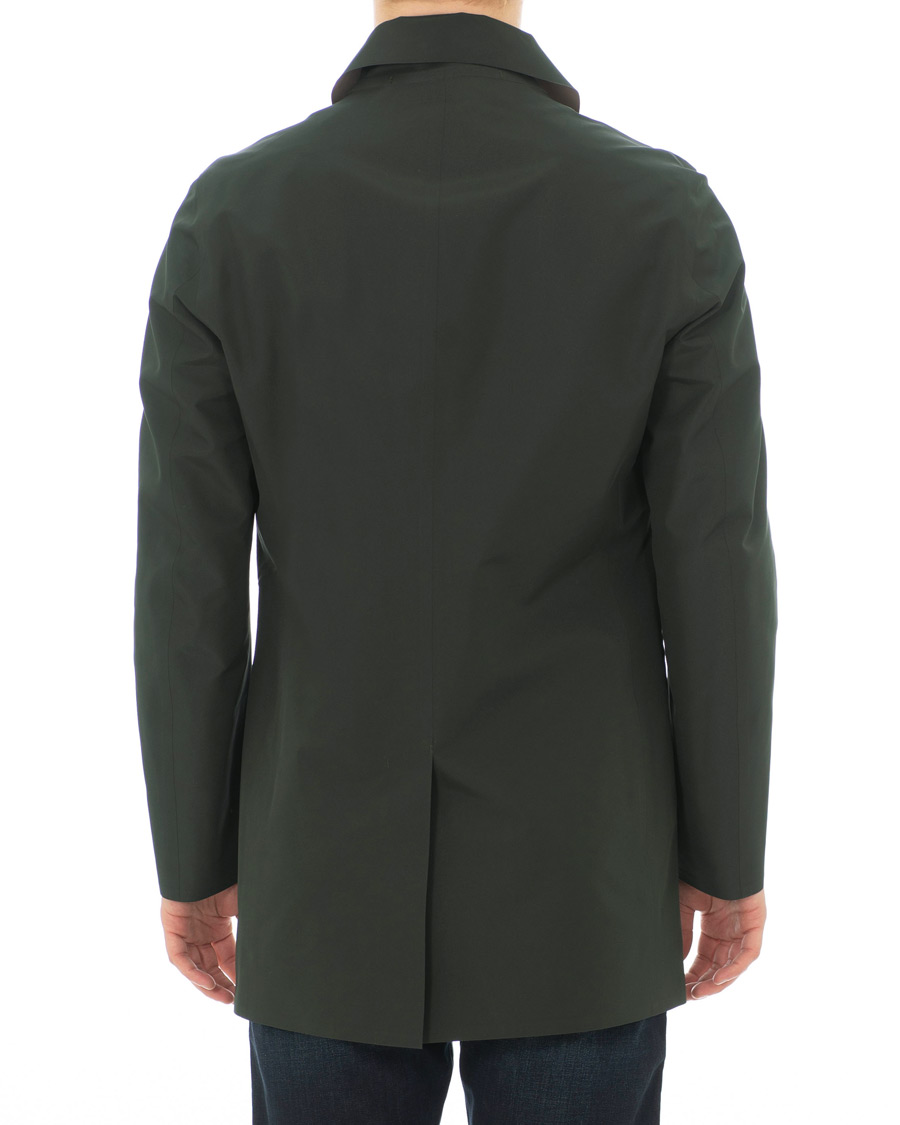 Hombres | Abrigos y chaquetas | Kired | Pablo Laser Cut Trench Green