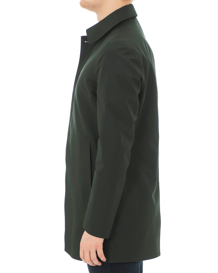 Hombres | Abrigos y chaquetas | Kired | Pablo Laser Cut Trench Green