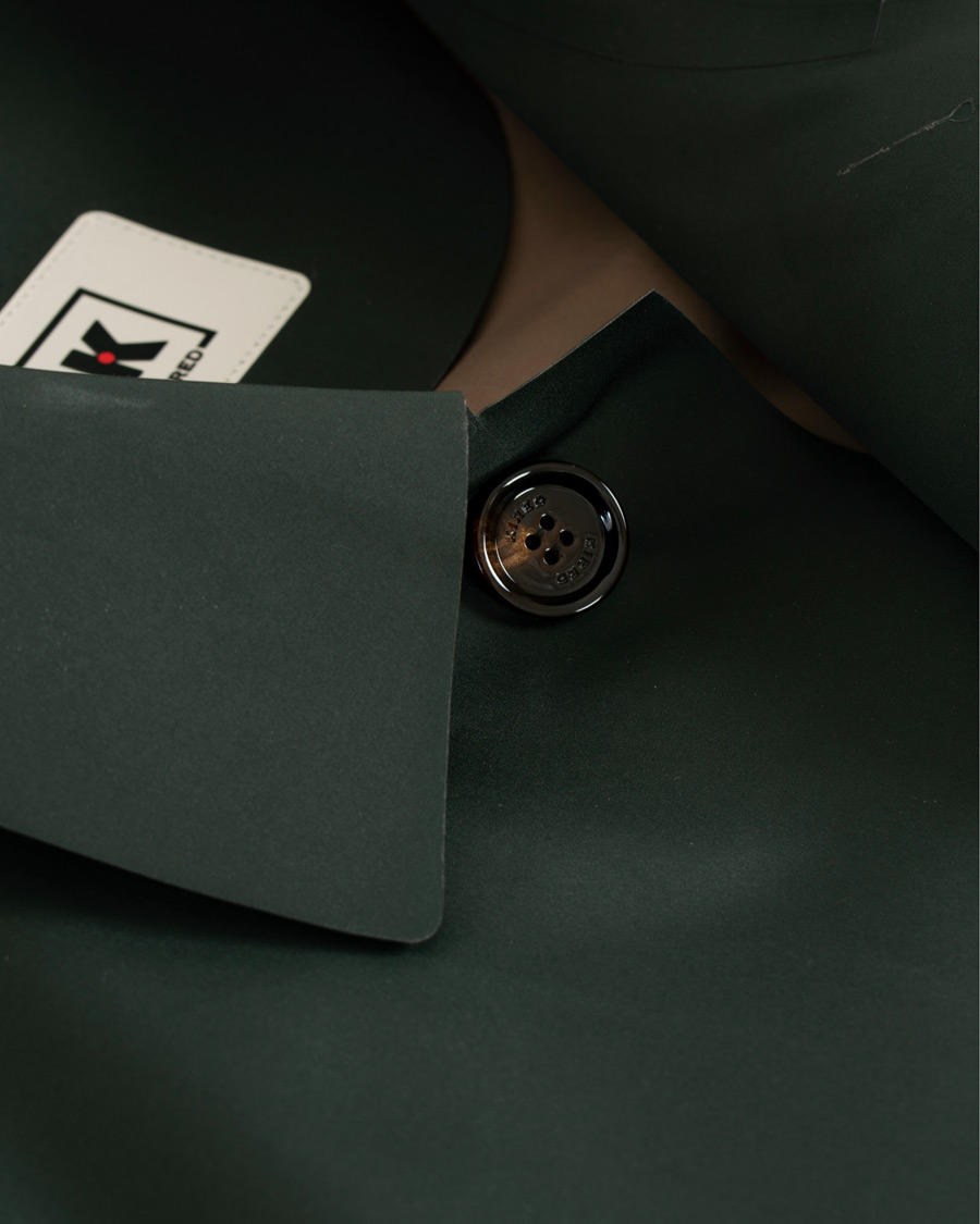 Hombres | Abrigos y chaquetas | Kired | Pablo Laser Cut Trench Green