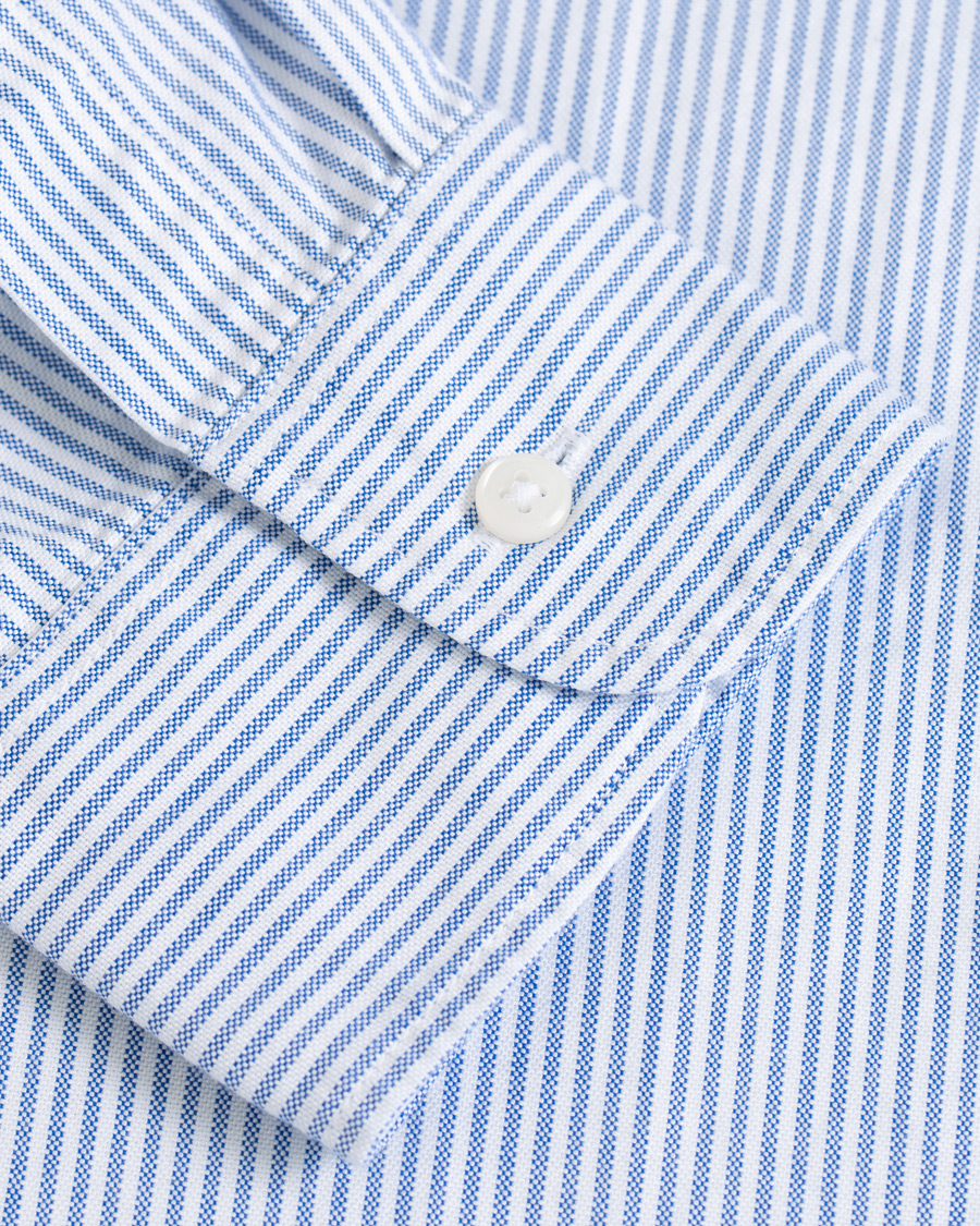 Hombres | Camisas | J.Crew | Slim Fit Stretch Oxford University Stripe Shirt Blue