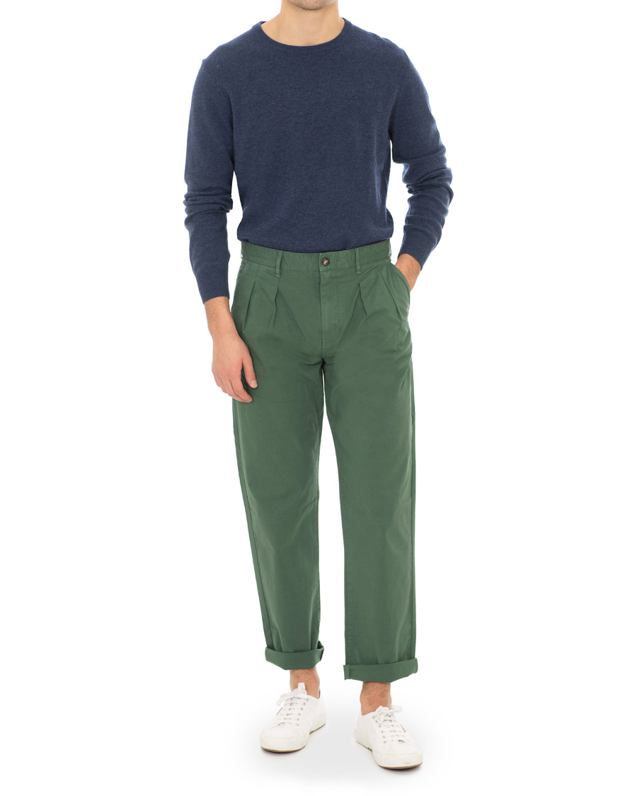 Hombres | Pantalones | J.Crew | Double Pleated Garment Dyed Canvas Chinos Cool Palm