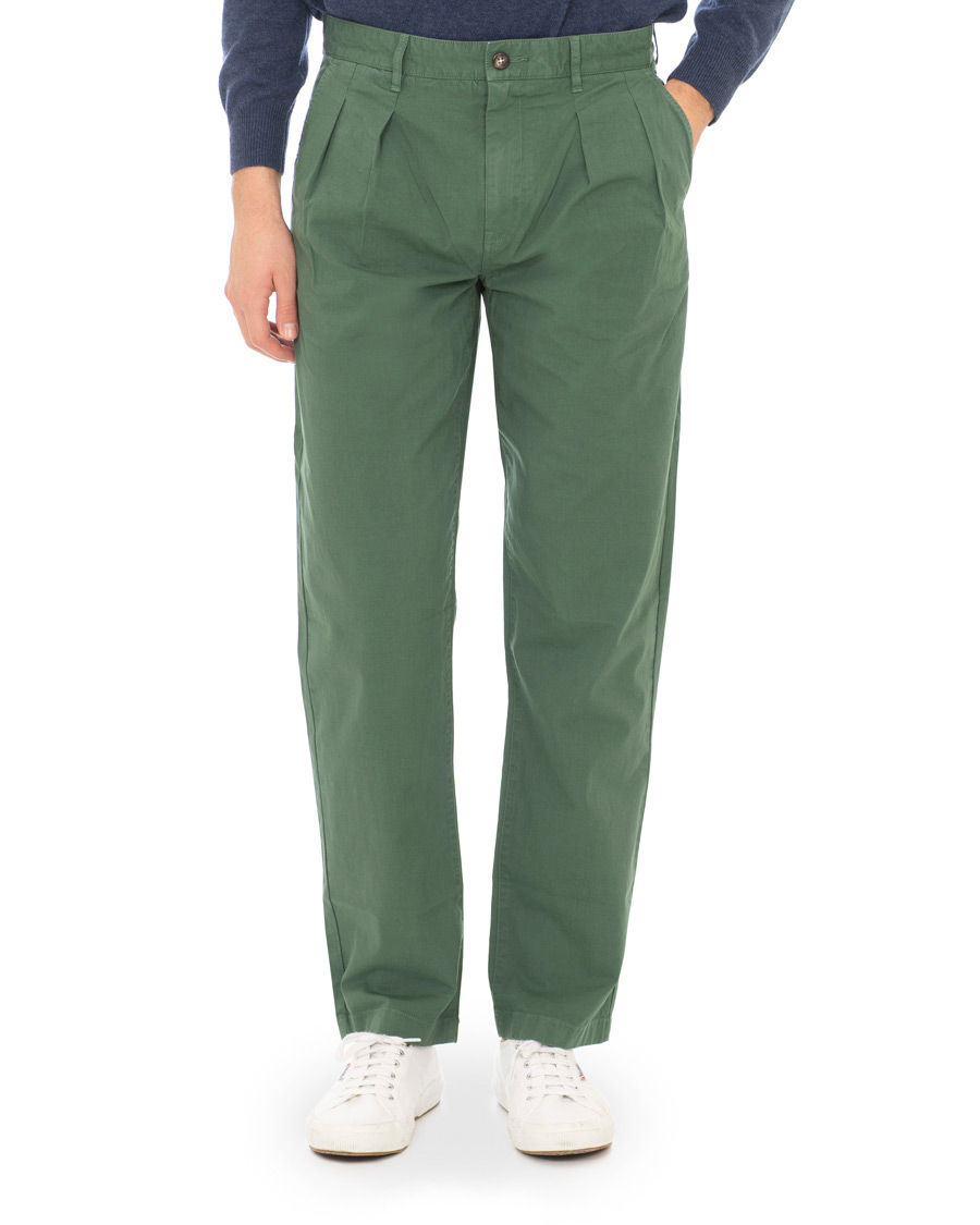 Hombres | Pantalones | J.Crew | Double Pleated Garment Dyed Canvas Chinos Cool Palm
