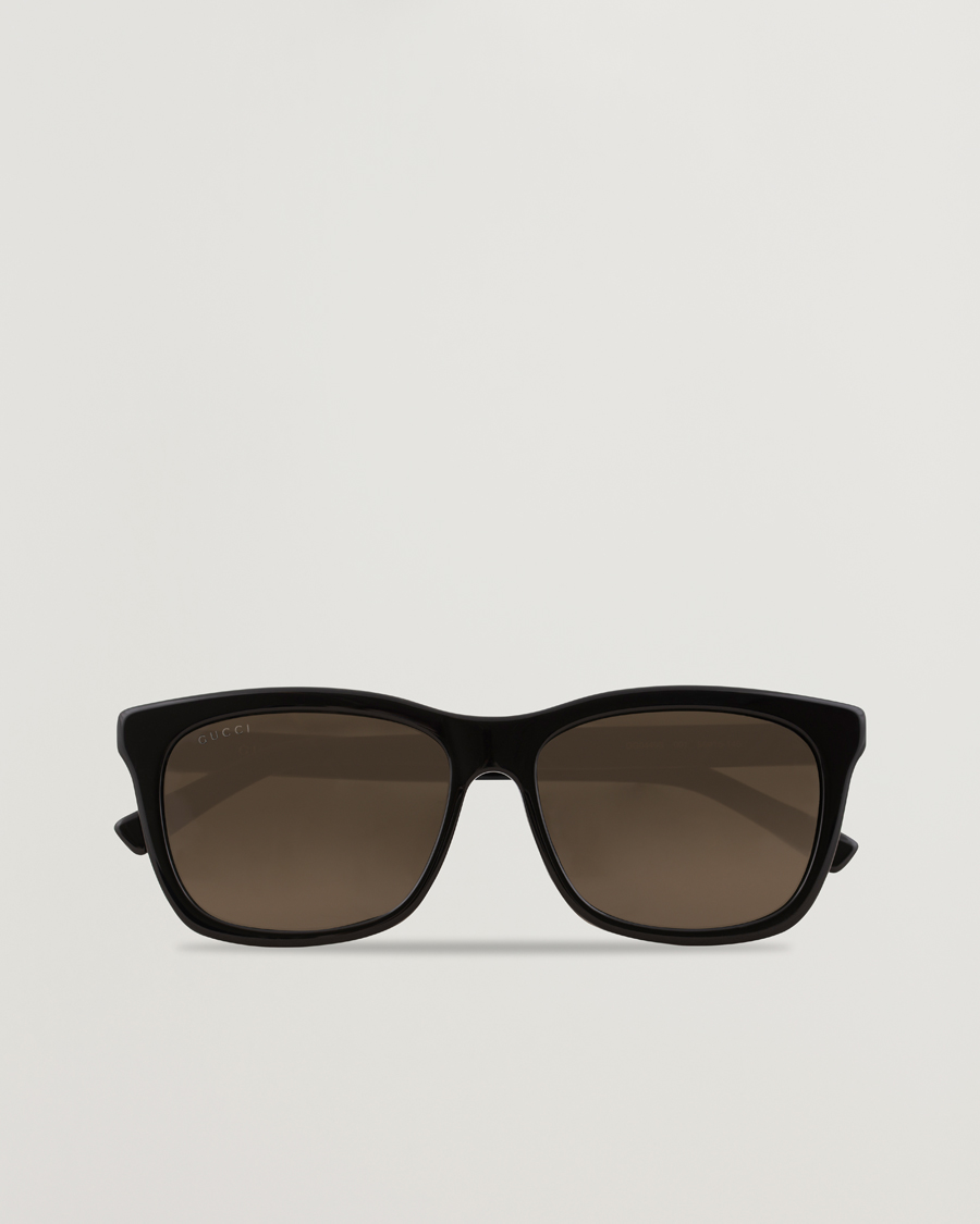 Hombres | Gucci GG0449S Sunglasses Black/Gold/Brown | Gucci | GG0449S Sunglasses Black/Gold/Brown