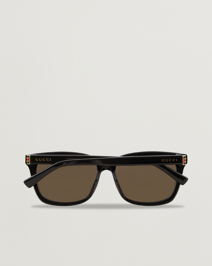 Hombres | Gucci GG0449S Sunglasses Black/Gold/Brown | Gucci | GG0449S Sunglasses Black/Gold/Brown