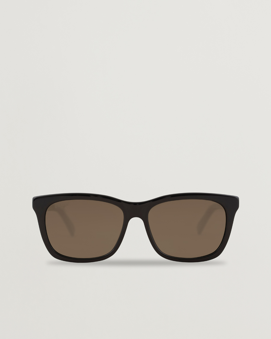 Hombres | Gucci GG0449S Sunglasses Black/Gold/Brown | Gucci | GG0449S Sunglasses Black/Gold/Brown